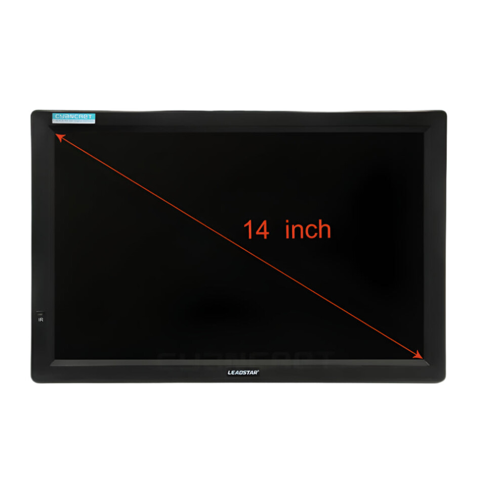 Leadstar D14 14-Inch Hd Portable Tv With Dvb-T2/Atsc Digital & Analog Tuner, Mini Car Tv With Mp4/Ac3 Support, Hdmi Monitor For Ps4 7445008734770