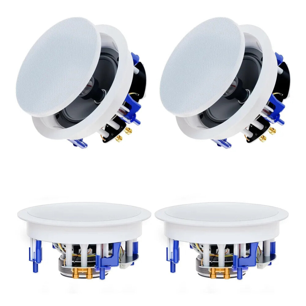 Herdio 6.5 640W 2-Way Bluetooth Ceiling Speaker Package - I For Home Theater & Living Room Flush Mount Installation 313030936967