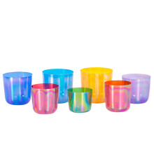 Cosmic Harmony: 6-Inch Seven-Color Crystal Singing Bowl with Protective Bag