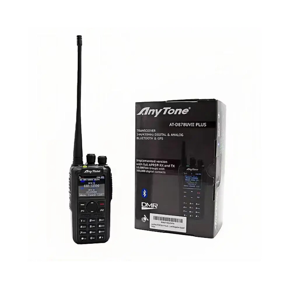 Anytone At-D878uvii Plus Dual Band Dmr/Analog Radio With Gps & Aprs - Vhf/Uhf Walkie Talkie For Amateur Use 313046243202