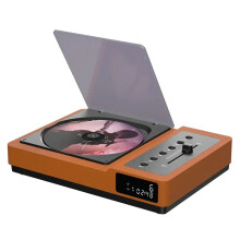 Thinkya R01 Retro CD Player - HiFi Sound, Bluetooth 5.2, Adjustable High and Bass, Portable with Built-in Battery