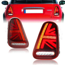 Union Jack LED Tail Light Set for BMW Mini Cooper R50/R52/R53 (2000-2006) - 2-Piece Replacement Kit