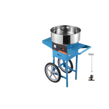 Premium Electric Cotton Candy Machine with Cart - Commercial Candy Floss Maker Featuring Stainless Steel Bowl, Sugar Scoop, and Convenient Storage Dr