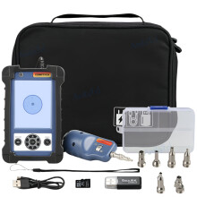 High-End Optical Fiber End Face Inspection Microscope with LCD Monitor & APC/UPC Tips