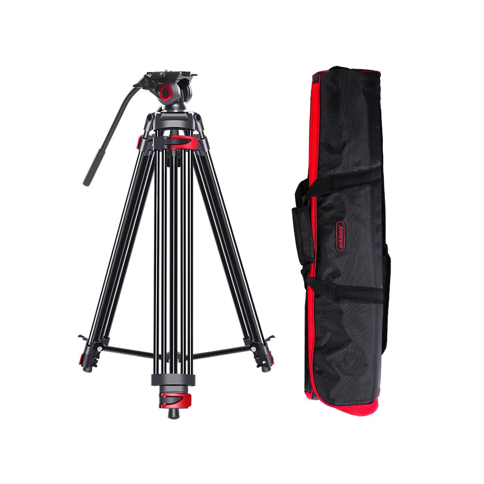 Professional Portable Aluminum Fluid Head Camera Tripod - Miliboo Mtt602a, 76 Max Height For Camcorder & Dslr 7445031954978