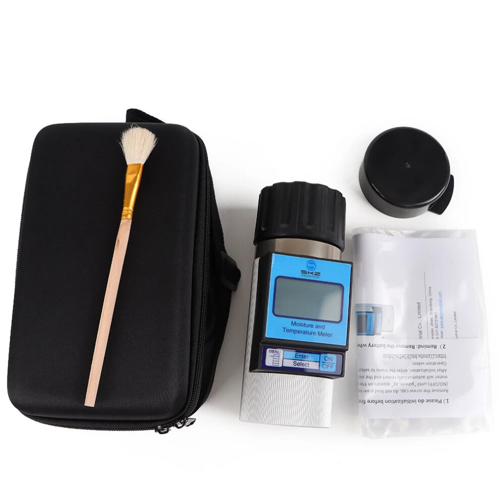 Portable Digital Grain Moisture Meter Hygrometer For 37 Types Of Grains & Seeds - Wheat, Rice, Peanuts, Coffee Beans, Peas Humidity Tester 7445034645651