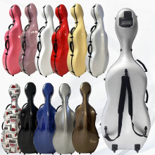 Ultra-Light Carbon Fiber Cello Case with Shoulder Straps - 3kg Protective Hard Shell