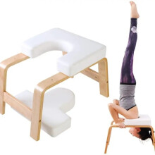 Versatile Wooden Yoga & Fitness Inversion Stool - Professional Core Strength Support Chair for Home Workouts