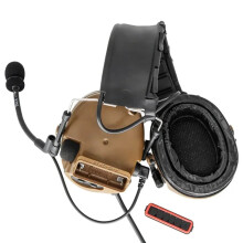 TS TAC Sky Tactical Comta 3 Military Hearing Protection Airsoft Headset with Noise Cancelling Pickup & U94 PTT for Peltor