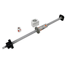 High-Precision DFU2505 Double Ballnut Ballscrew with FK20 FF20 Jaw Coupling - Available in Lengths from 400mm to 1500mm