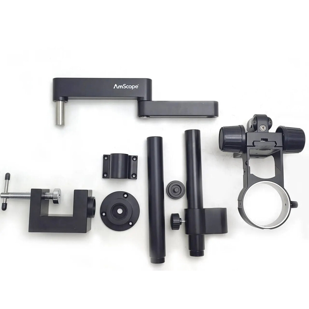 Amscope Articulating Arm Microscope Bracket With 76Mm Focusing Rack For Stereo Microscopes - Ships From Moscow 744110649734