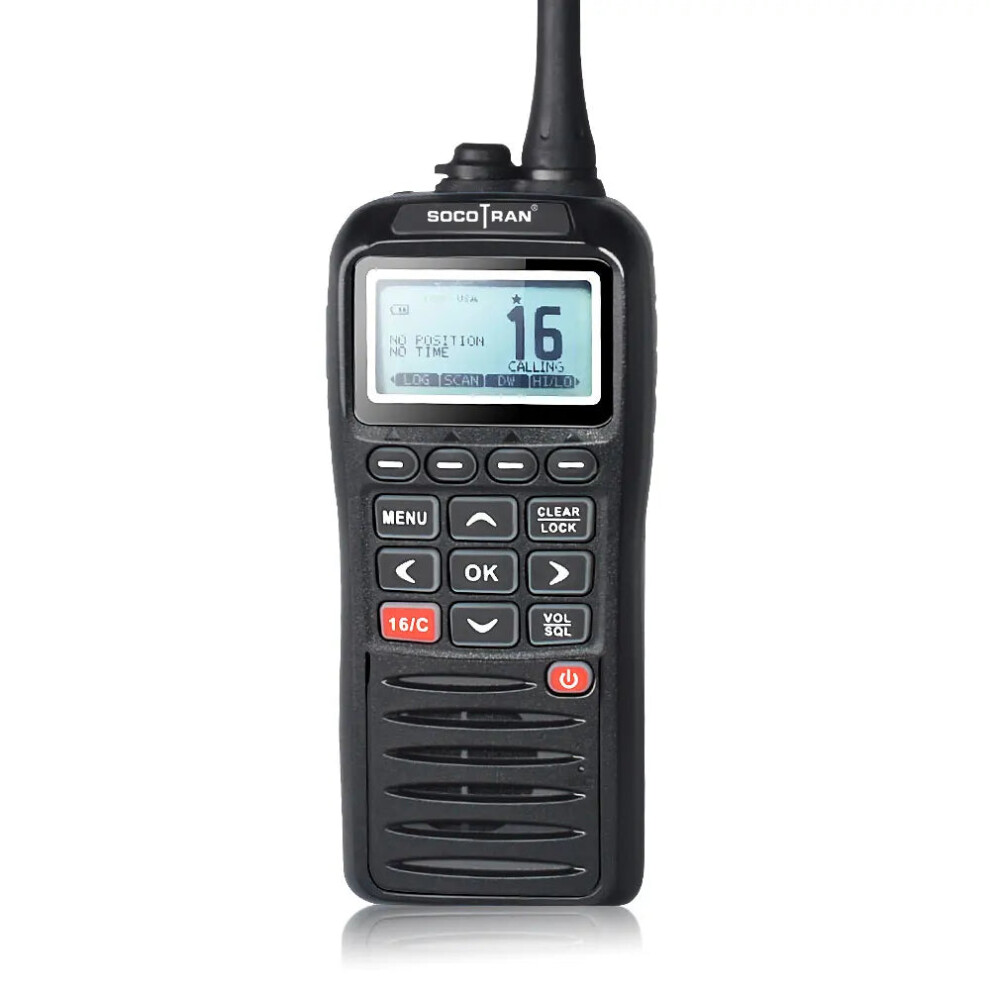 Socotran Rs 38M Gps Marine Vhf Handheld Two-Way Radio - Waterproof Ipx7, Floating Design, Atis Code, Tri-Watch Feature, Frequency Range 156.025-157.4 313044374304