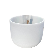16-Inch Frosted Quartz Crystal Singing Bowl - Chakra Note C D E F G A B Meditation Instrument
