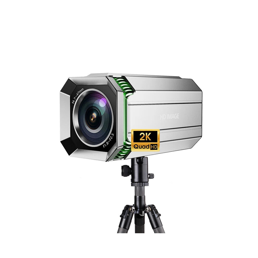 2K Qhd Usb Webcam With 10X Zoom & Built-In Microphone - Perfect For Video Conferencing & Online Teaching 7445043320396