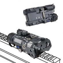 WADSN Tactical All-Metal L3 NGAL Laser Sight: Red/Green/Blue Dot & IR Pointer with Strobe Flashlight for Airsoft & Hunting