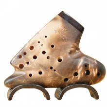Professional Triple Ceramic Ocarina - Orff Instrumentation with Accessories for Ocarina of Time Enthusiasts