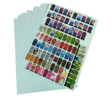 A4 Blue Waterslide Decal Paper - 100 Sheets Laser Clear Printable Film for Transparent Water Slide Transfers