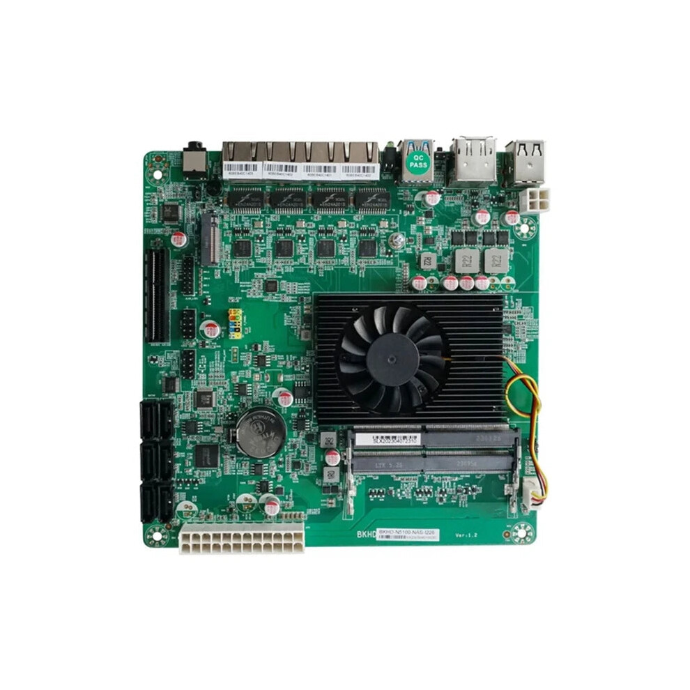 High-Performance N5105 Itx Motherboard For Nas Systems & Soft Routers With Dual 2.5G Networking Ports And 6 Sata Support 726084323551