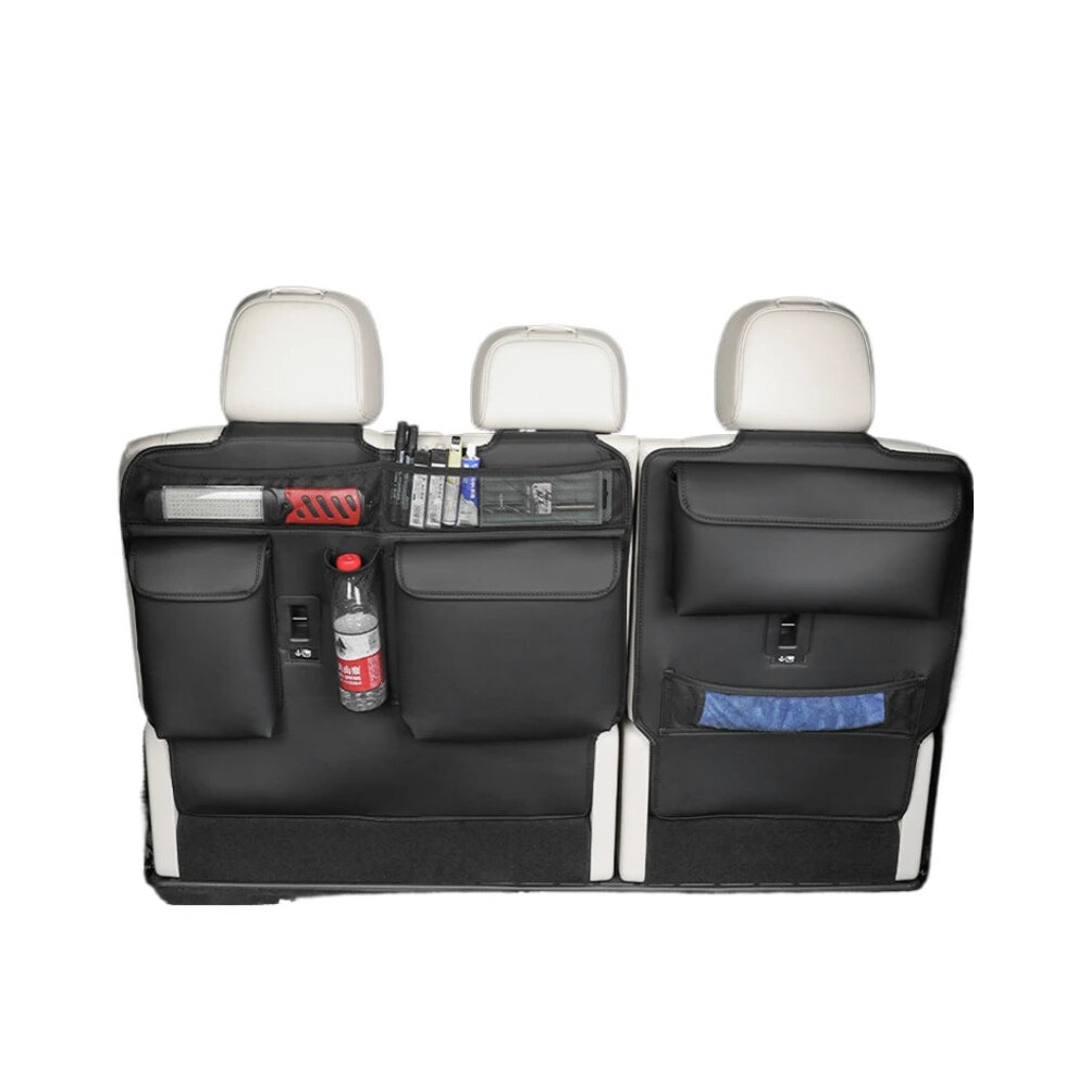 Multifunctional Car Seat Rear Storage & Trunk Hanging Organizer Black 744110295757