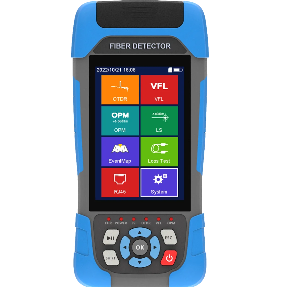 High-Precision Fd1000 Otdr Reflectometer Fiber Detector - 1310Nm & 1550Nm, 80Km Range, Touch Screen With Opm, Ols, Vfl, Rj45, Sc/Fc Connector, Compac 313050961932