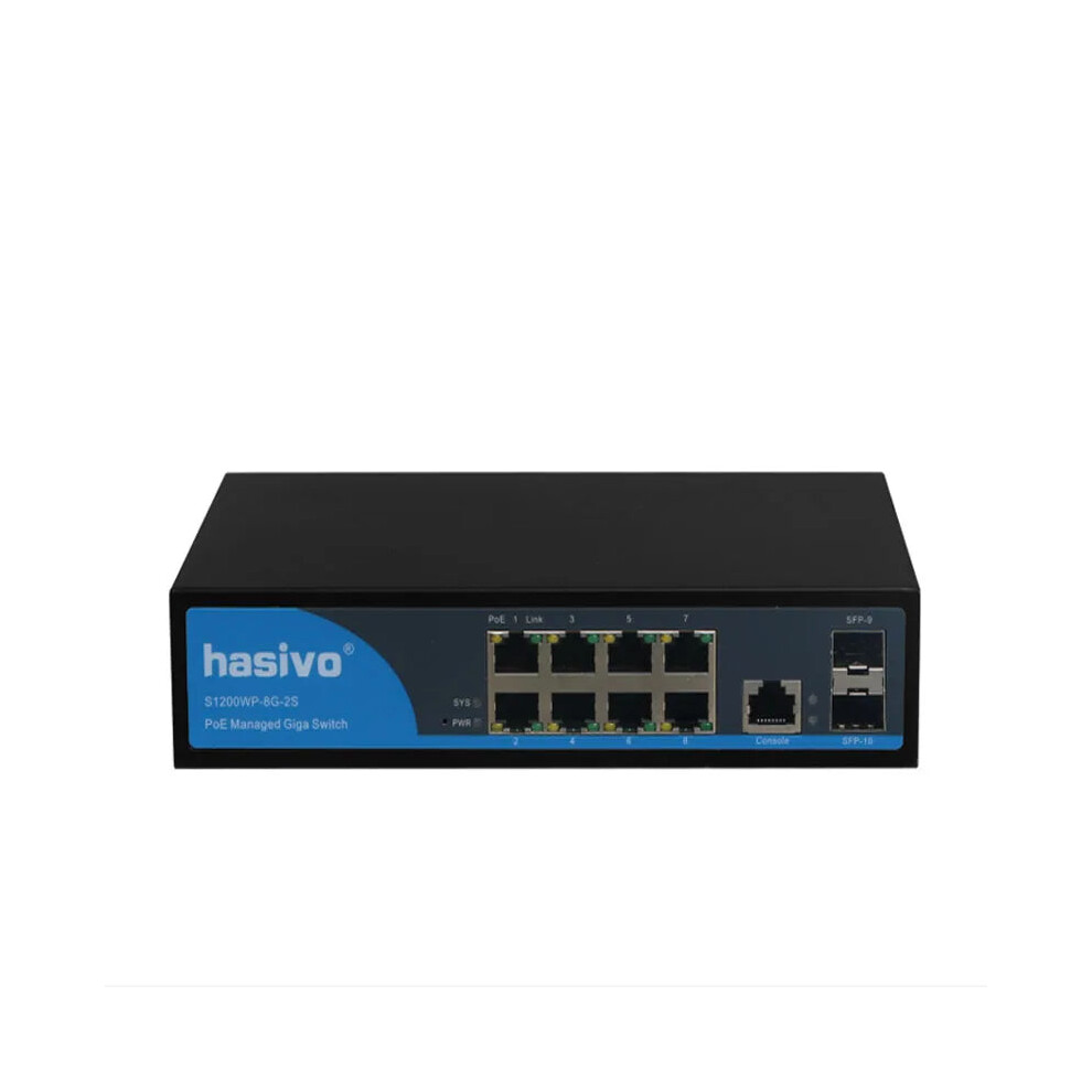 8-Port Gigabit Poe Ethernet Switch With 2 Sfp Slots, Vlan & Igmp Management 313041513508