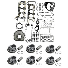 Comprehensive Engine Rebuild Kit for Jaguar & Range Rover 3.0L V6: Includes Overhaul Gasket Seal Kit & Piston Set for F-Pace, F-Type, XE, XF, XJ Mode