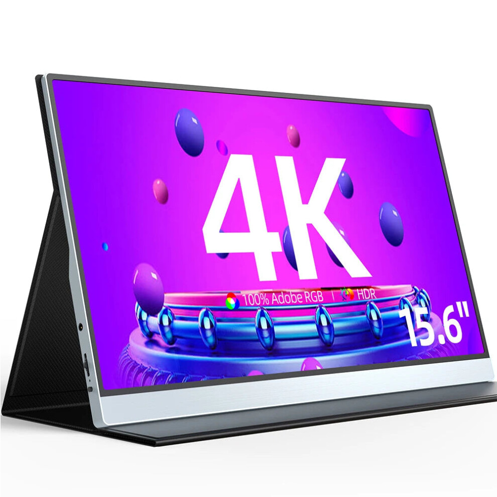 Uperfect 15.6 4K Uhd Portable Monitor - 100% Srgb, Hdr, Ips Display With Usb-C & Hdmi, Smart Cover & Dual Speakers 313048070073