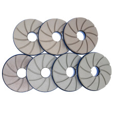 Premium 7-Piece 6-Inch Diamond Polishing Pad Set with Snail Lock Edge Grinding Wheel for Granite, Marble, Concrete, and Stone - 150mm Abrasive Discs