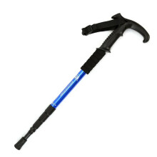 Nuonek Foldable Hiking Cane - Telescopic T-Handle Trekking Pole for Outdoor Tourism & Climbing, 4-Section Walking Stick, CA18 Model