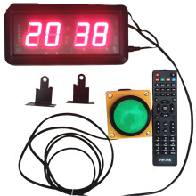 Digital 4-Digit LED Countdown Clock & Stopwatch with Remote - 49x16x4cm, 10cm Display for Competitions