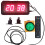 Digital 4-Digit LED Countdown Clock & Stopwatch with Remote - 49x16x4cm, 10cm Display for Competitions 1