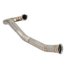 High-Performance Titanium Alloy Front Link Pipe for KTM 690 SMC Enduro R (2019-2024) & Husqvarna 701 Supermoto (2021-2024) Motorcycle Exhaust System