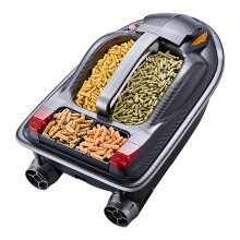 High-Speed RC Fishing Bait Boat with 3 Hoppers, 500m Range, 7kg Load, Voice Broadcast & Smart Route Correction