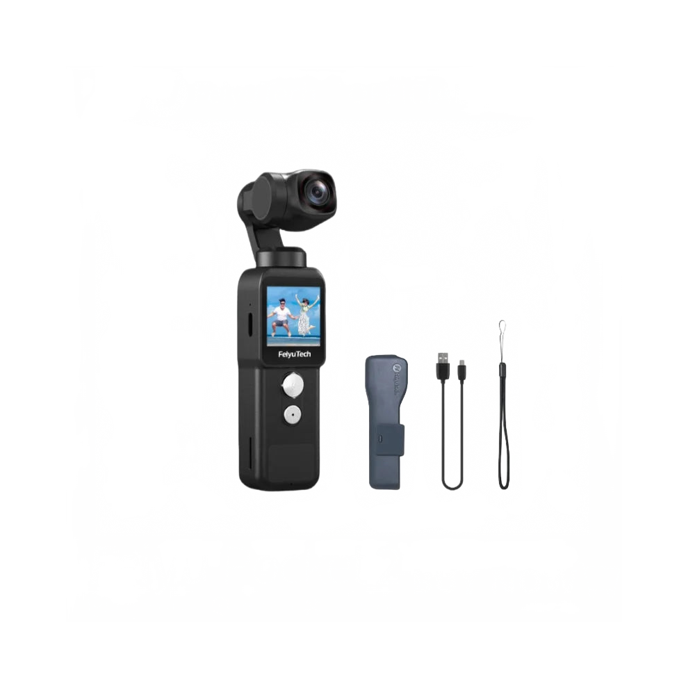 Feiyutech Feiyu Pocket 2: Compact 3-Axis Gimbal Action Camera - 4K Video, 130Ã Wide View, 12Mp Photos, 4X Zoom, Built-In Microphone 313115133182