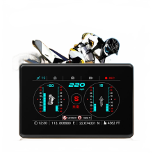 Advanced Touchscreen C20M Car GPS Projector with Speedometer, Compass, and On-Board Display Alarm - 128GB Storage