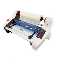 Dual-Sided Hot Melt Adhesive Film Laminating Machine with Semi-Automatic Infrared Temperature Control