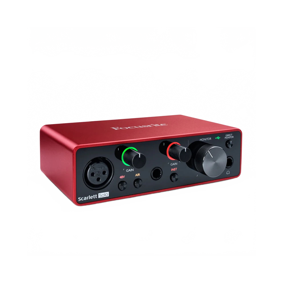 Focusrite Scarlett Solo 3Rd Gen Usb Audio Interface - Professional 2X2 Sound Card For Microphone Recording 313051875863