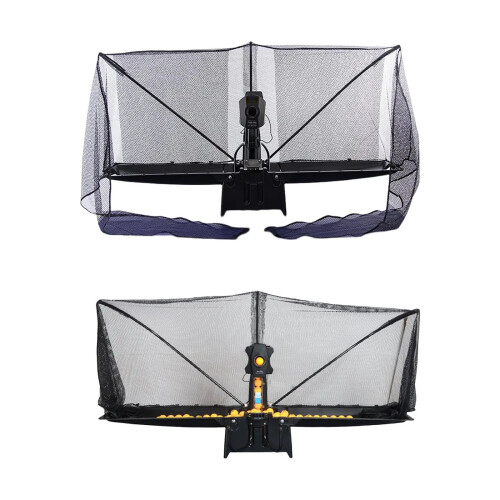 Pro Ping Pong Practice Robot: Automatic Table Tennis Ball Launcher with Net for Enthusiasts
