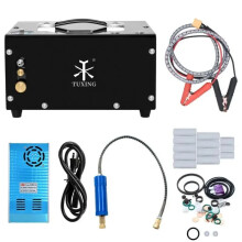 Portable 4500PSI PCP Air Compressor with 12V Car Power Supply for Scuba Diving & Air Rifles