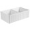 American Style Double Sink - Half Embedded Ceramic Kitchen Basin for Vegetable Washing 1