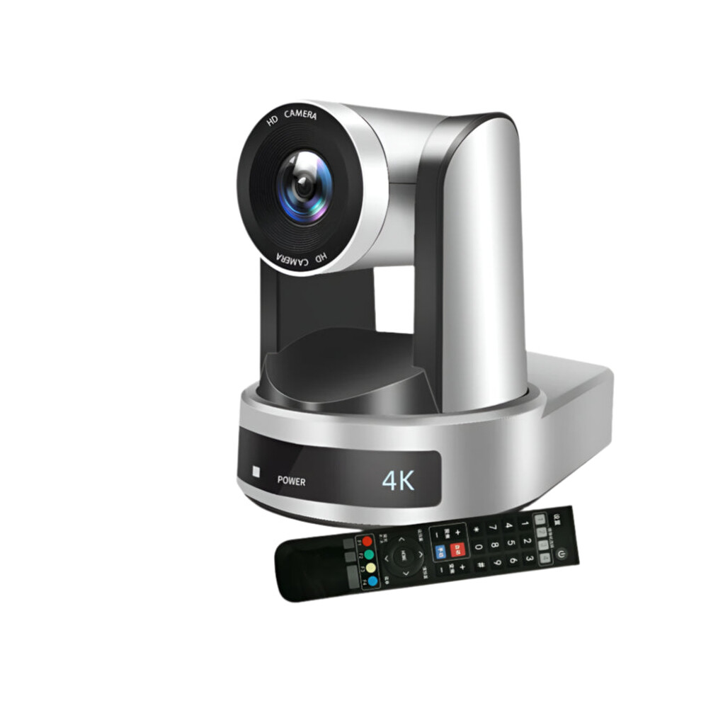 4K Ndi Ptz Conference Camera With 10X/20X Zoom - Live Streaming Via Sdi, Hdmi, Usb, Ip & Poe For Church, Netmeeting, Broadcast & Youtube Silver 7445050876817
