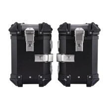 28L Universal Motorcycle Rear Top Box: Durable Aluminum Alloy Storage Trunk with Lock for Secure Travel