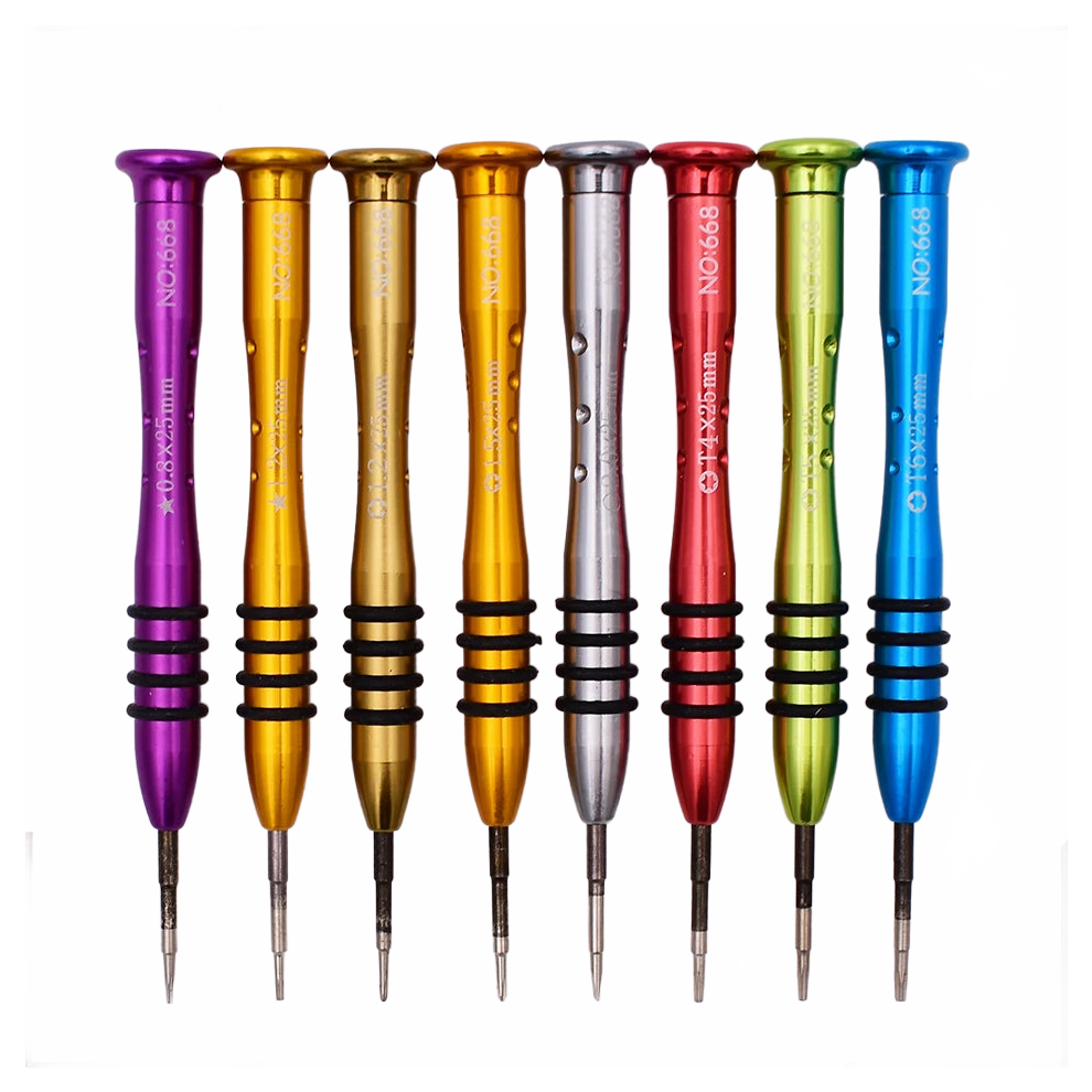 Versatile Precision Screwdriver Set For Mobile Phones - Tri-Wing, Pentalobe, Phillips, And Torx Bits 744110436105
