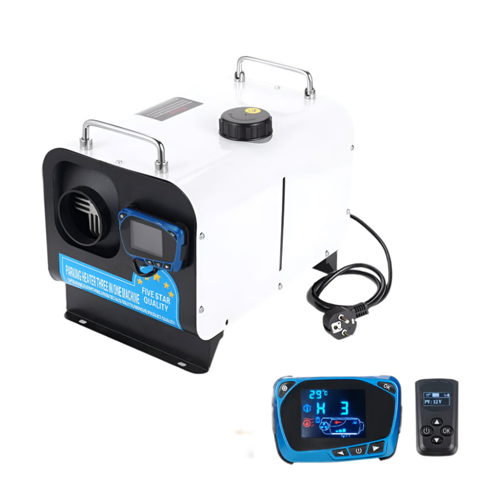Versatile 8Kw Diesel Air Heater With Lcd Switch & Silencer For Cars, Trucks, Boats, Rvs - 12V/24V/220V Options 7445009435485