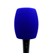 Custom Logo Flocking Triangle Microphone Foam Windshields - 10 Pack