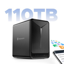 Yottamaster 5-Bay Quad-Core NAS Enclosure with RAID Support, SATA HDD/SSD Compatibility, DDR4 RAM, Wireless Network, and Cloud Server Capabilities