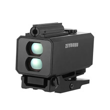 Compact 1200m Laser Rangefinder with Red Dot - Tactical Rifle Scope Mounted for Hunting, Distance, Angle & Speed Measurement