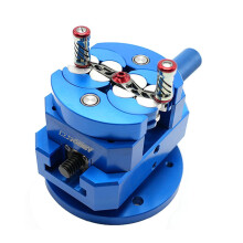 Precision Aluminum Alloy Bench Vise with Special Shaped Clamp - 100mm Woodworking Tool Fixture