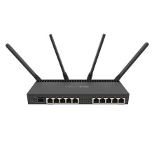 MikroTik RB4011iGS WiFi 5 Router: High-Performance Dual-Band 10x Gigabit with SFP+ 10Gbps and Desktop Case