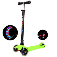 Kids' Scooter with Flashing Wheels, Ages 2-15, 60kg Max Load,